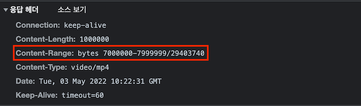 Range Response Header
